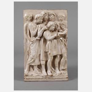 Italien Reliefplatte Cantoria nach Luca della Robbia
