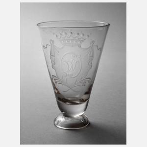 Kuppa eines Kelchglases Barock