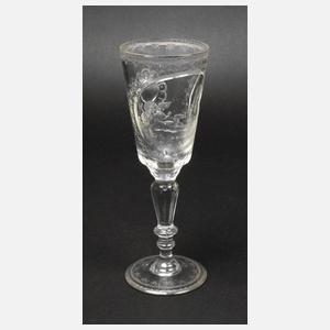 Pokalglas mit Engelsmotiven