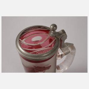 Humpen Rotbeize orientalische Szene