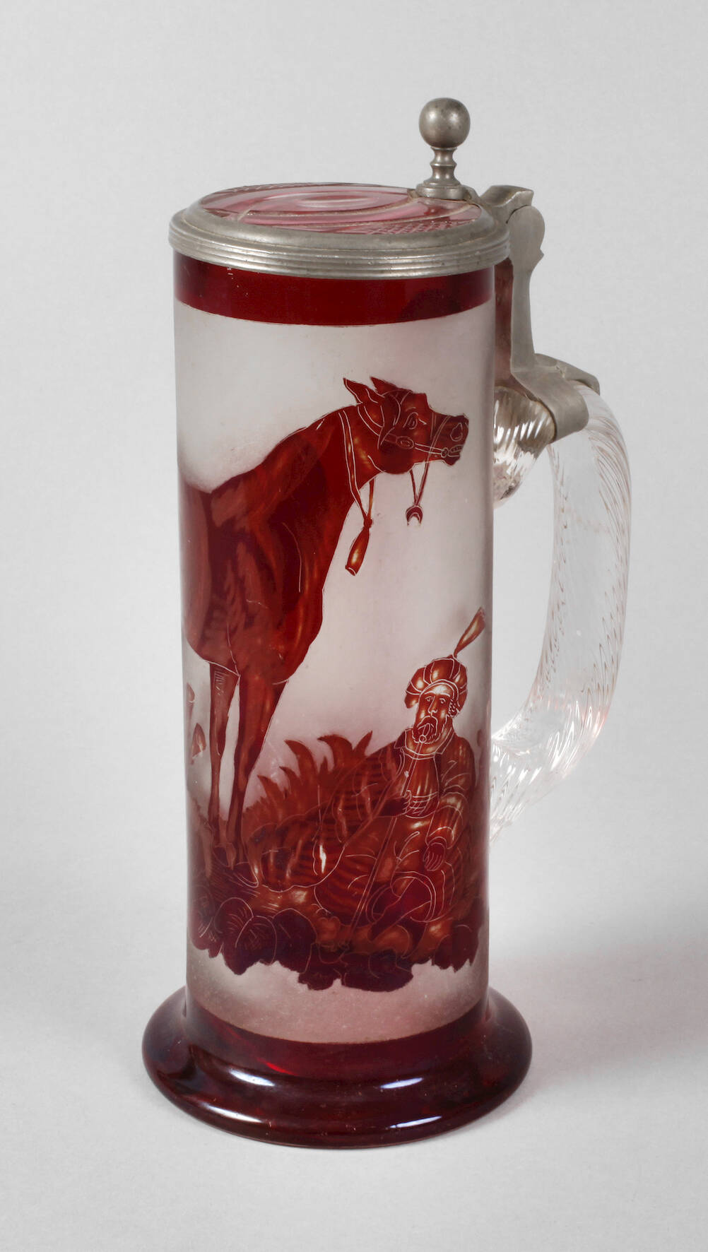 Humpen Rotbeize orientalische Szene