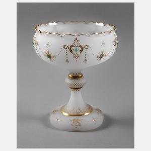 Großer Tafelaufsatz Alabasterglas