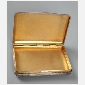 Kleine emaillierte Silberdose