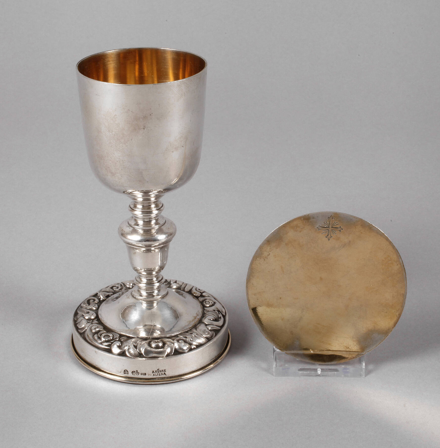 Silber Messkelch mit Patene