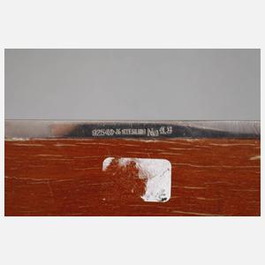 Zigarettenschatulle mit Silberbeschlag