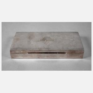 Zigarettenschatulle mit Silberbeschlag