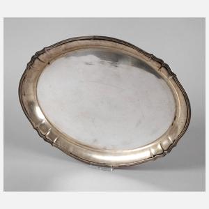 Silbertablett Art déco