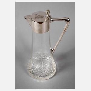 Karaffe mit Silbermontierung