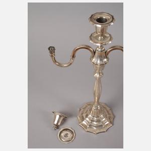 Paar Silberleuchter Art déco