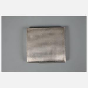 Silber Puderdose Art déco