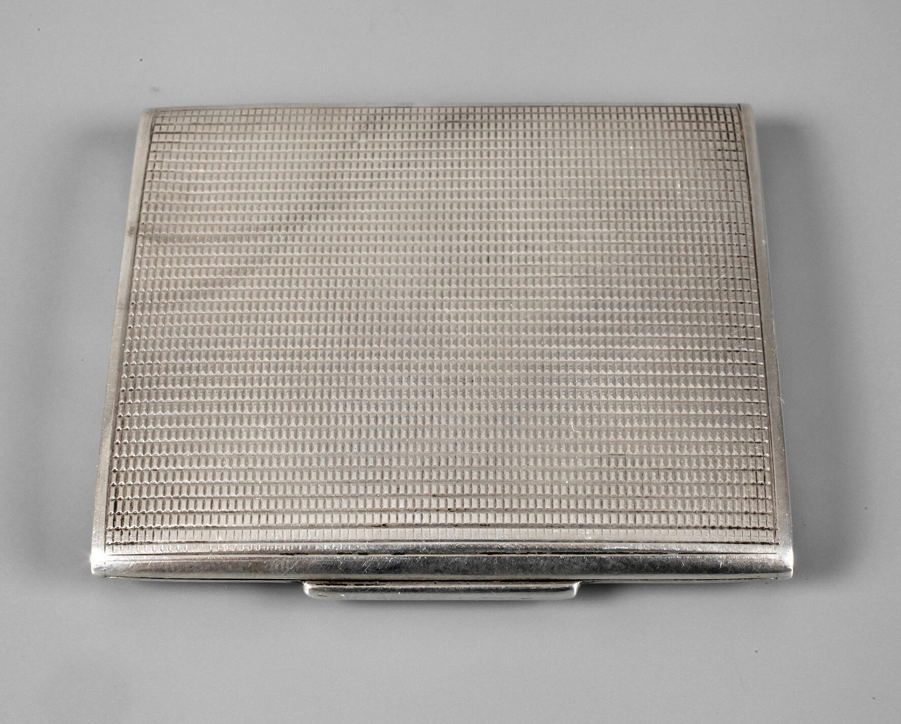 Silber Puderdose Art déco