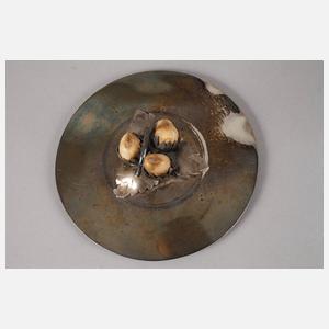 Haselnussdose mit Silberdeckel