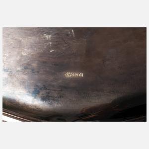 Silber Kaffeekernstück mit Tablett