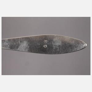 Silber sechs Speiselöffel Biedermeier
