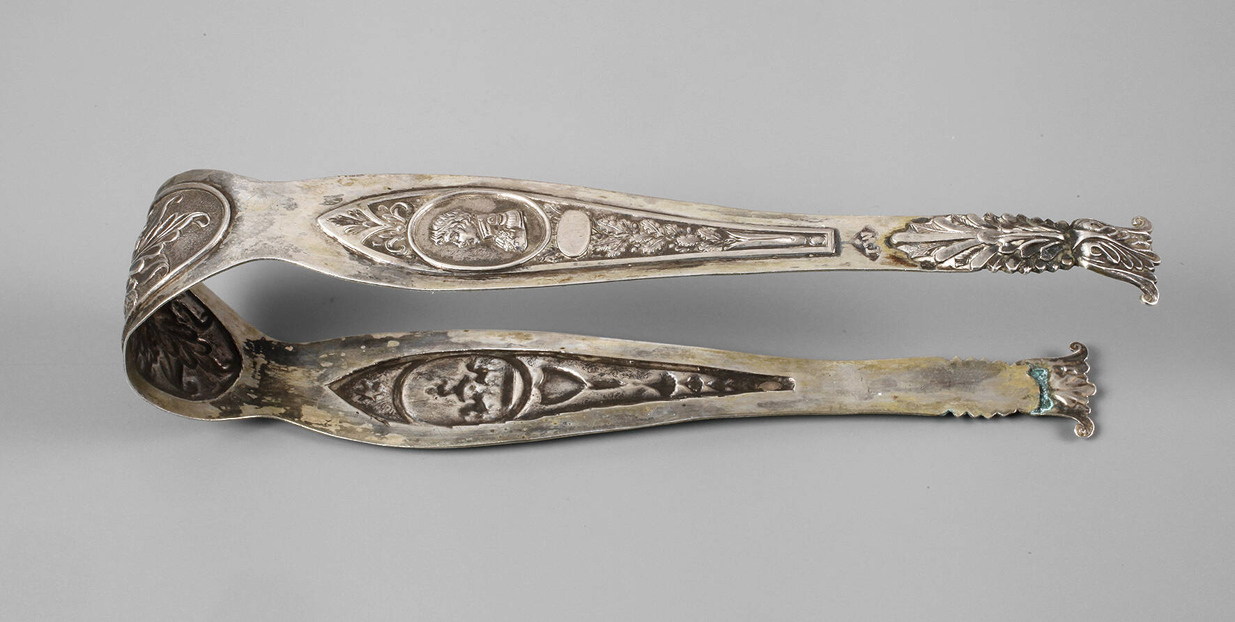 Silber Zuckerzange Biedermeier