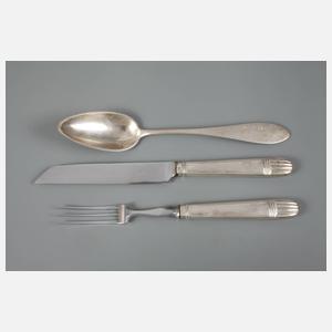 Silber Taufbesteck Biedermeier