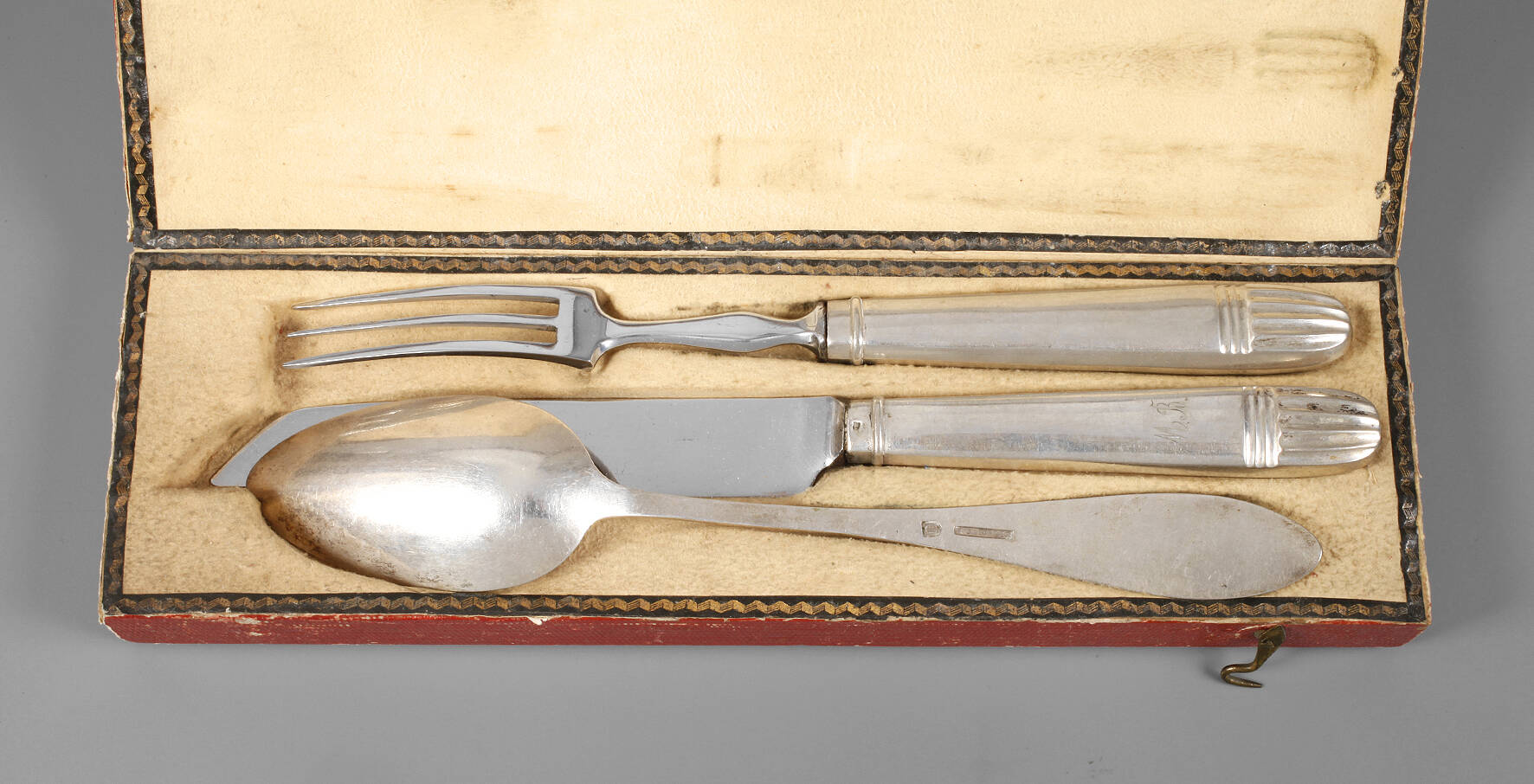 Silber Taufbesteck Biedermeier