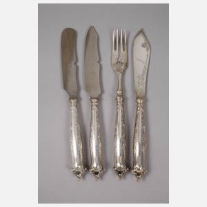 Silber Fischbesteck Historismus