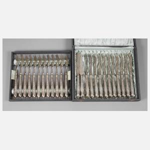 Silber Fischbesteck Historismus