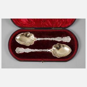 Silber zwei Vorlegelöffel England