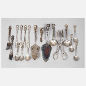 Silber Konvolut Hildesheimer Rose