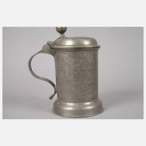 Kräftiger Rostocker Innungskrug der Drechsler