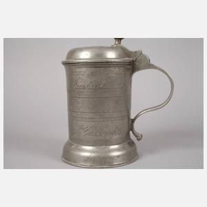 Kräftiger Rostocker Innungskrug der Drechsler