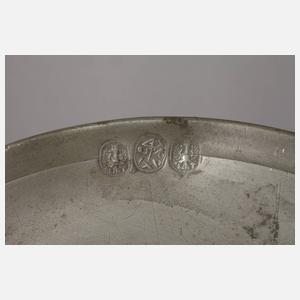 Zinnteller 1607 aus Adelsbesitz