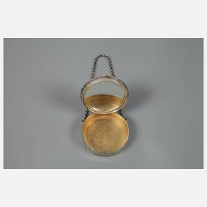 Pillendose mit Emaille