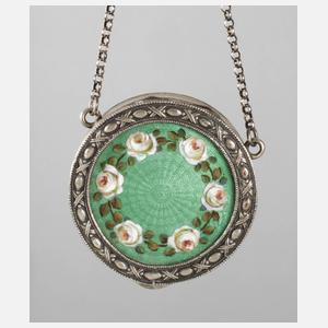 Pillendose mit Emaille