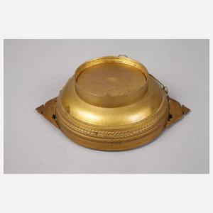 Bronzeschälchen mit Emailbild