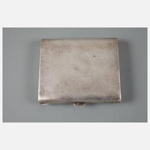 Zigarettenetui mit Bernhardinerportrait