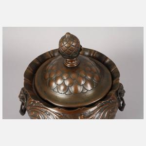 Kupferbowle mit Widderköpfen