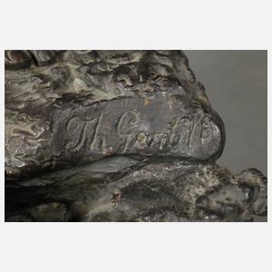 Tommaso Gentile attr., Salonfigur junges Bauernpaar