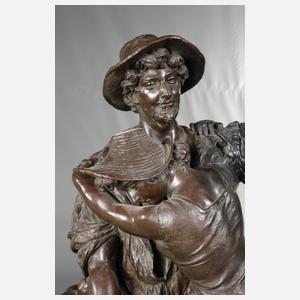 Tommaso Gentile attr., Salonfigur junges Bauernpaar