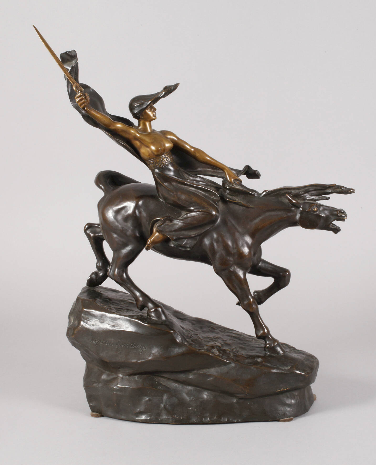 Stephan Abel Sinding, Walküre zu Pferde