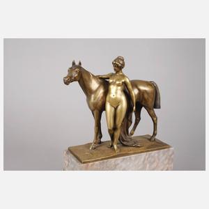 Otto Rasmussen, weiblicher Akt mit Vollbluthengst