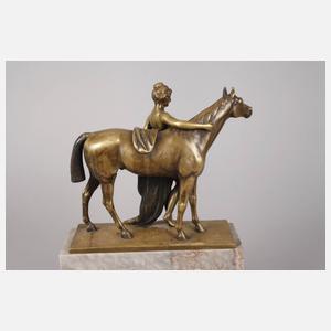 Otto Rasmussen, weiblicher Akt mit Vollbluthengst