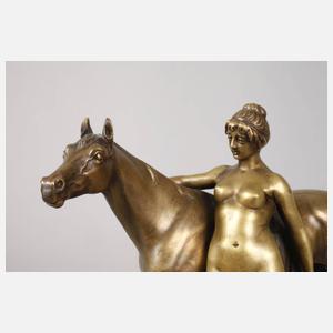 Otto Rasmussen, weiblicher Akt mit Vollbluthengst