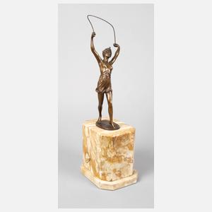 Seiltänzerin als Halbakt