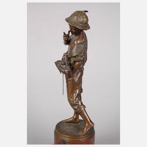 Carl Theodor Wegener, Junger Mann mit Affe