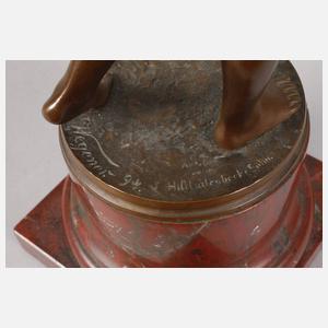 Carl Theodor Wegener, Junger Mann mit Affe