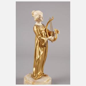 Affortunato Gori, Chryselephantin Harfespielerin