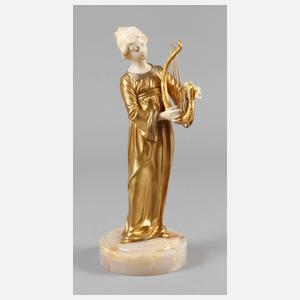 Affortunato Gori, Chryselephantin Harfespielerin