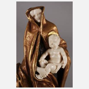 Géo Wagner, Chryselephantin Madonna mit dem Kinde