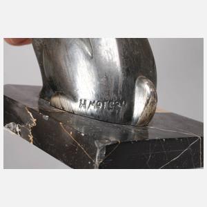 Hippolyte Moreau, Buchstützen als French Bulldogs