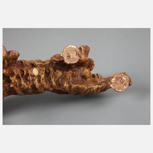 Wiener Bronze Jagdhund mit Rebhuhn