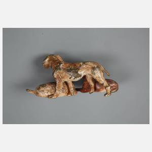 Wiener Bronze Hundegruppe