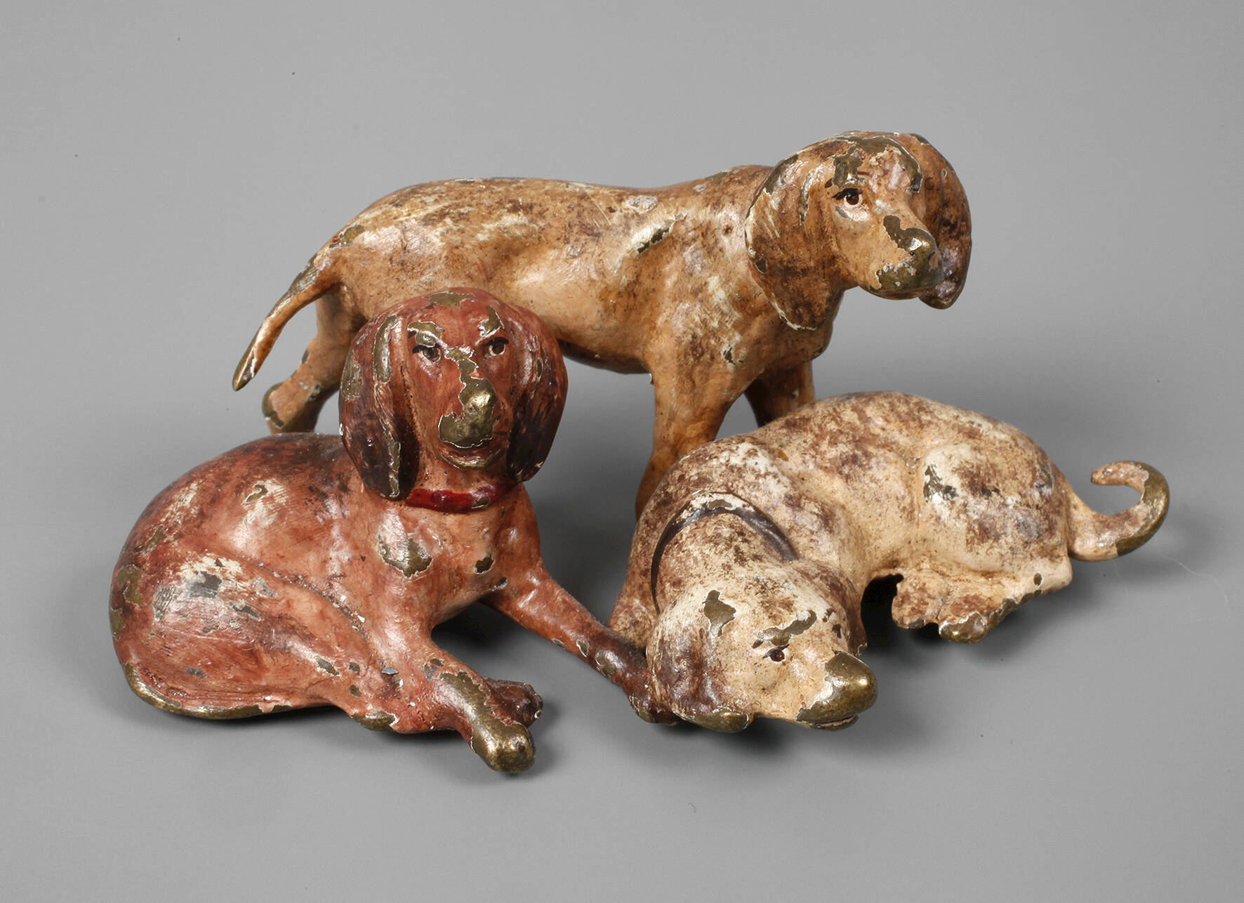 Wiener Bronze Hundegruppe