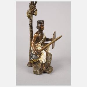 Wiener Bronze, Krieger unter Palme